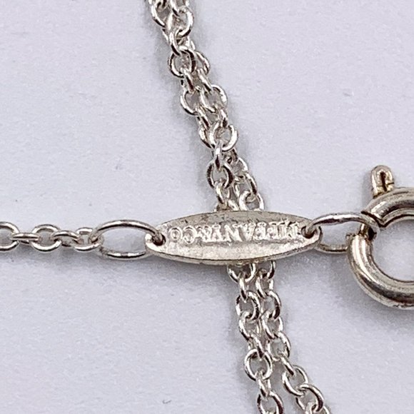 Authentic Tiffany & Co Silver Apple Necklace - Picture 10 of 14